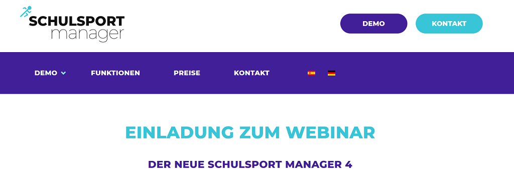 Schulsport Manager 4 Webinar