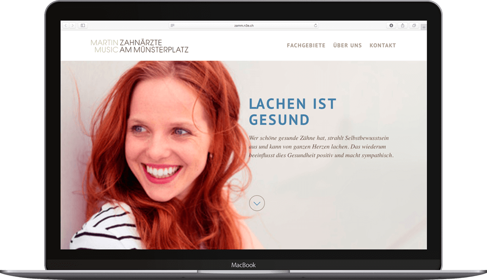 Zahnärzte am Münsterplatz - Redesign der Webseite