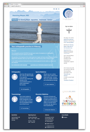 Fri Ortho Webseite CI